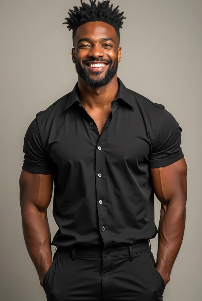 arafed black man in a white shirt posing for a picture, handsome male, male model, handsome man, attractive male, full body-shot of a hunky, head to toe, handsome and attractive, christian orrillo, inspired by Adam Dario Keel, lean man with light tan skin, attractive man, arian mark, attractive and good looking, profile pic, extremely handsome, eye twinks 