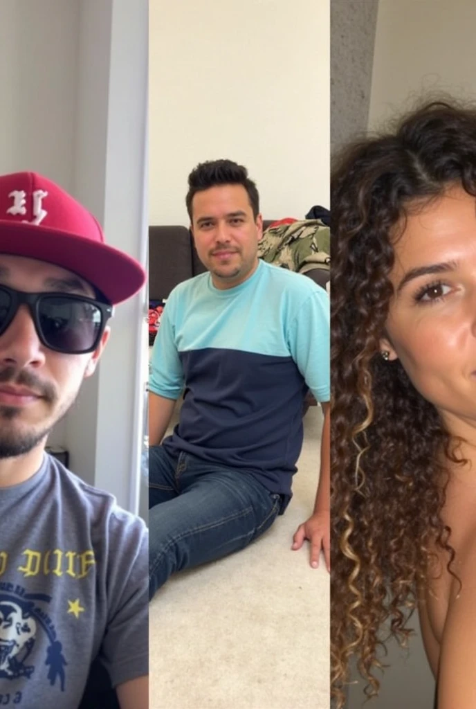 (masterpiece, best quality:1.2), há 3 pessoas sentadas num sofá, esquerda - mulher linda latina com corpo magra fitness, centro - homem careca de bermuda e pau grande e grosso para fora, direita - mulher linda latina com corpo fitness, imagem muito realista, mulher da direita está com a mão por baixo do cobertor masturbando o homem no centro da imagem, imagem realista, muito realista, pele perfeita