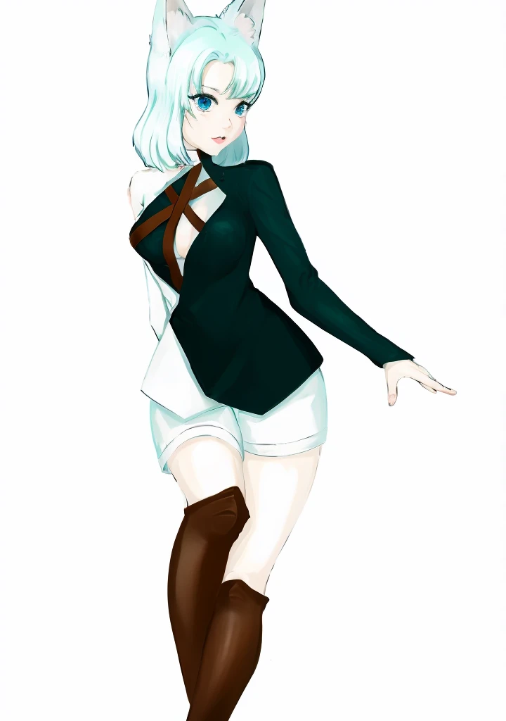 ((Лучшее качество)), ((шедевр)), (подробный), Draw me Clorinda from Genshin naked and in tights