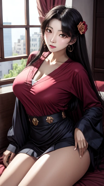 Alafid woman in costume and man in costume, Maciej Cuciara's style, Kim Kardashian (Kim Kardashian) movie stills, Dressed as an emperor, answer music video, Gorgeous role play, Galaxy God, Production photos, 70mm film screenshot, Google Arts & Culture, 2 0 1 5 Photography, Bromine red shift, wuxia