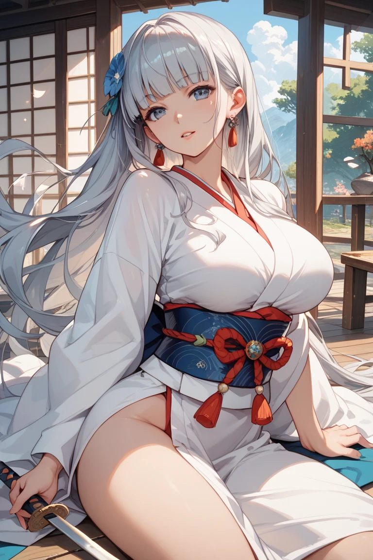 Flowers in hand
