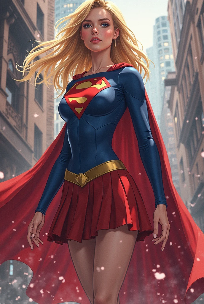 (best quality,absurds,high resolution,ultra detailed:1.2),1 girl,alone,very long blonde hair,supergirl:1.10,cloud,flying:1.4,illustration,vivid colors,soft lighting,correct anatomy,The body is beautifully provide, eroticism, sexy, black and white image, between shadows, oil painting, chiaroscuro, sensual, dramatic lighting, moody atmosphere, photorealistic, intricate details, masterpiece, ultra-detailed, high quality, 8k, best quality, realistic, cinematic, dark and brooding, expressionistic, powerful composition, emotional impact, art inspired by Bill Sienkiewicz and Dave McKean