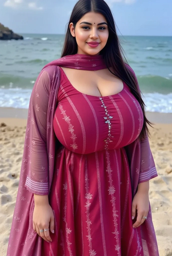 a beautiful Indonesian woman, chubby, wearing a colorful summer festival dress, (big breasts:1.5), detailed face, detailed eyes, detailed lips, intricate dress pattern, street scenery, sunny day, natural light, photorealistic, highly detailed, 4k, masterpiece, digital art