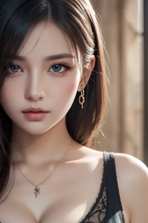 (Realistic lighting, Best quality, 8K, Masterpiece: 1.3)), asian, height 170cm, a pretty woman with perfect figure: 1.3, dark brown hair, body in details, in the bedroom, highly detailed face, highly detailed skin, highly detailed eyes, double eyelids, Super fine face, Fine eyes, real face, full body