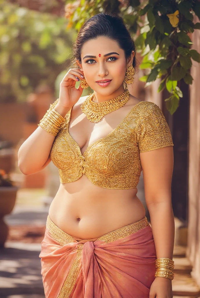 Foto RAW, photorealistic, photography, full body shot, master shot, perfect eyes, goddess like beauty, pierced eyes, perfect thick chubby mallu Desi aunty bhabhi, Wearing a Stanapatta, a chest-band.Saree model, model Photography, Indian saree shoot, Indian traditional wear advertising photography, traditional wear brand shoot, face of Indian actress Sonakshi Sinha, masterpiece, realistic, realism, incredible details, pleasure, photorealism, detailed skin, skin pores, high contrast, photorealistic Artstation 8k HD digital art trend of high definition and detailed realistic skin texture, ultra detail, realistic skin texture, armature, best quality, ultra high definition, (photorealistic:1.4),, high resolution, detail, raw photo, sweat, Re sharp, by Lee Jefferies Nikon D850 Film Stock Photo 4 Kodak Portra 400 Camera F1.6 Lens Rich Color Ultra Real Realistic Realistic Textures Dramatic Lighting Unreal Engine Trending at Art Station Cinestill 800,(pele altamente detalhada: 1.2), 8k UHD, DSLR, soft-lighting, alta qualidade, grain of film, Fujifilm XT3,she didn't like to wear blouse or bra, she is happy to wear only saree, she hates blouse or bra, detailed hairy armpits,