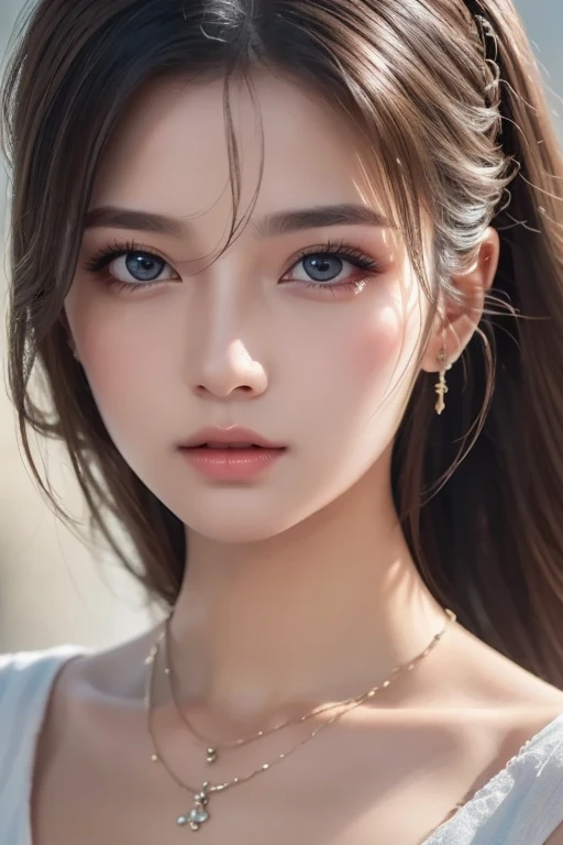 One Girl，(1人のとてもcute女の子:1.3)，masterpiece，Highest quality，High resolution，From below，Low - Angle，Photorealistic，RAW Photos，Ray Tracing，Physically Based Rendering，beautiful girl，(15 years old:1.3)，cute，Big eyes，(detailed pupils:1.2)，(The face is facing straight ahead:1.3)，Body facing forward，Beautiful nose，High nose，Upturned nose，Fuller lips，Short black hair，ponytail，short hair，Detailed eyelashes，Thin eyebrows，Very fine grain definition，(Symmetrical eyes，Golden Ratio:1.3)，(Face close-up，Face Focus:1.0)，Small breasts，Short neck，Sailor suit，，A city with slopes，Downtown，sunset，Sunset，Portrait，View Viewer，Upper Body，Cinema Lighting，High resolution，Very detailed