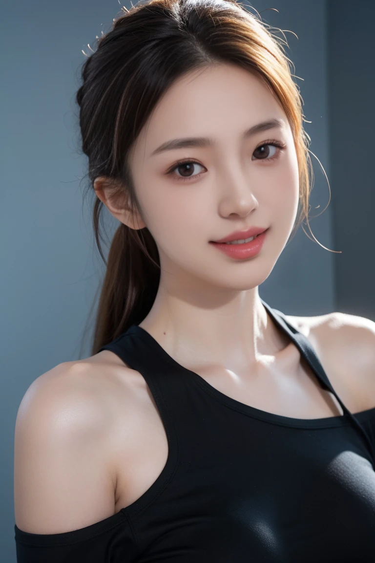 score_9, score_8_up, score_7_up, BREAK,
1girl, bangs, bare shoulders, black hair, blush, border, collarbone, high ponytail, lips, one-piece swimsuit, ponytail,shiny, solo, standing, very long hair