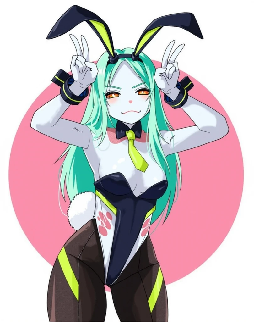 Lum invadeer、(masutepiece)、(Best Quality)、(Ultra-detailed)、(high resolution)、looking at viewer、(realistic:1.2)、 (playboy bunny: 1.5), tusk、beautiful detailed eyes、Pretty eyes, Detailed face, Pretty girl, Blushing, explicit、large boob、embarrassed、