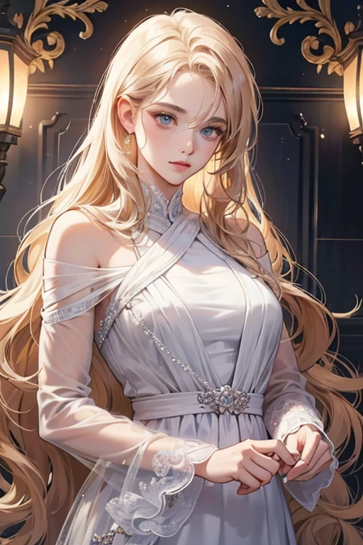 (Best Quality, 8k, Masterpiece), (A Beautiful Girl, Long Blonde Hair, Long Messy Hair, Big Eyes: 1.3, Long Eyelashes, Delicate Makeup: 1.4, Sexy Lips, Blush), (Exquisite Watch, Silver Reflective Heart-shaped Necklace, Bulgari Earrings, Bulgari Ring), Leopard print short coat, wearing sunglasses, (Walking on the streets of Japan, snapping, street photography), (Fashion outfit, wearing white T-shirt, Nike), (medium chest, stiff), (Black shiny transparent pantyhose), (high-waisted skirt), light ripe, royal sister, best light, best shadow, movie lighting, 28 years old, 1girl, super, (real skin, supple skin) ray tracing, Unreal Engine 5, reflective skin, digital illustration, game CG characters, supermodel, (Kpop, idol), (body edge lighting, colored light sources around), wind blowing hair, wearing headphones listening to songs, looking into the distance,