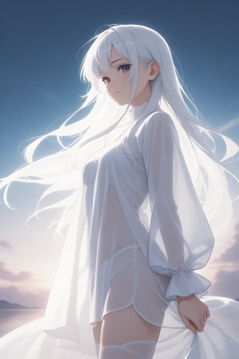 (best quality, masterpiece), 1 girl, centaur, It takes,White skin, belly button t-shirt, 아름다운 소녀 perfect white tiger photo, perfect white tiger photo