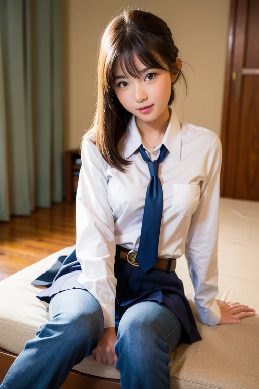8K, RAW portrait (japanese woman),masterpiece、Photoreal:1.realistic pictures, ultra high resolution, highest quality, real life photos ,( At night :1.1),((( 深夜のAt the office股間を見せつけるオフィスレディー)))、(cute face:1.4)、Two very cute Japanese girls,((Japanese office lady))、((suit、skirt))、 long hair,slender body,、At the office、
big, beautiful, fine eyes, black hair,(Depth of written boundary:1.3)、 ((dark brown eyes:1.5))、(realistic skin texture:1.3)、(An immersive atmosphere:0.8、chiaroscuro:1.2) 、(show viewer:1.5)、((embarrassing:1.5))、(laughter:0.3)、((red cheeks:1.3))、((Angle of view from below:1.3))、((skirtをまくり上げる女性))、((spread your legs to the side:1.5))、((close-up of crotch:1.65))
