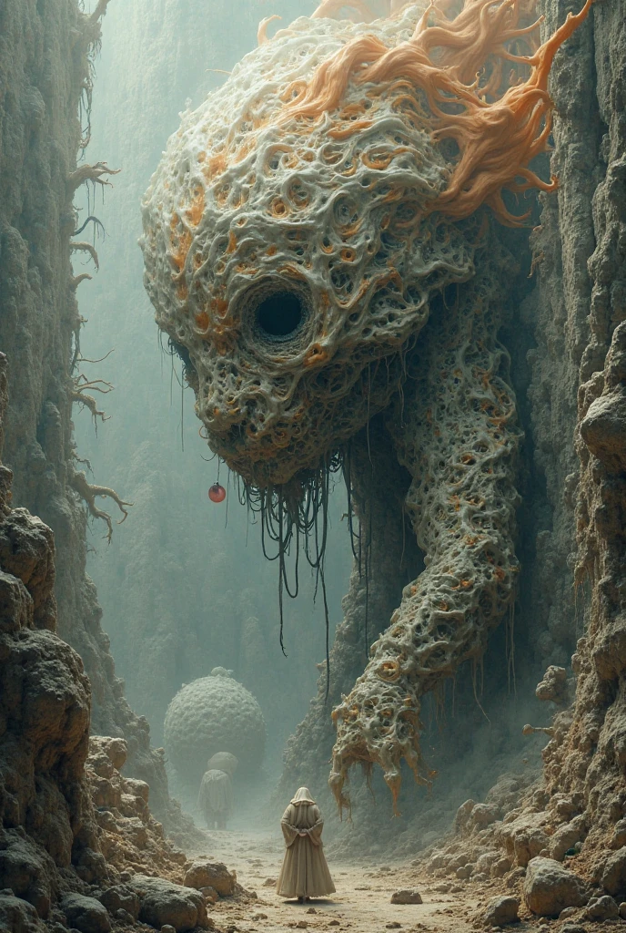 (art by HR Giger0.9), (art by Beksinski:1.2), sharp image, render, 8k, rim light, horror, environment, detailed background, hdr, (intricate details, hyperdetailed:1.2), cinematic shot, vignette