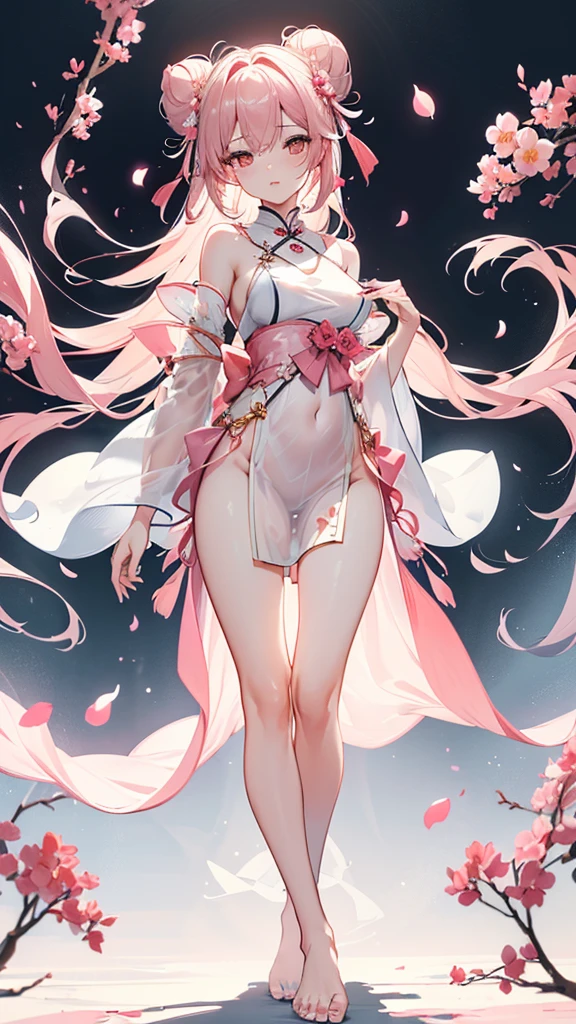 Cherry blossom background,(((((dress lift Transparent see-through cloak))))),((naked)) NSFW Long Hair Blonde Toddler girl Elementary school student, shot from below White Veil No panties((chignon))(extra long hair))((blunt bangs))((pussy))((bitch))((nipple piercing))((tsurime))((big eyes))((skinny body))((tall))(pale white skin))((botanical print))((toddler))((show off nipples under shirt))(pale white skin))((botanical print))((toddler))