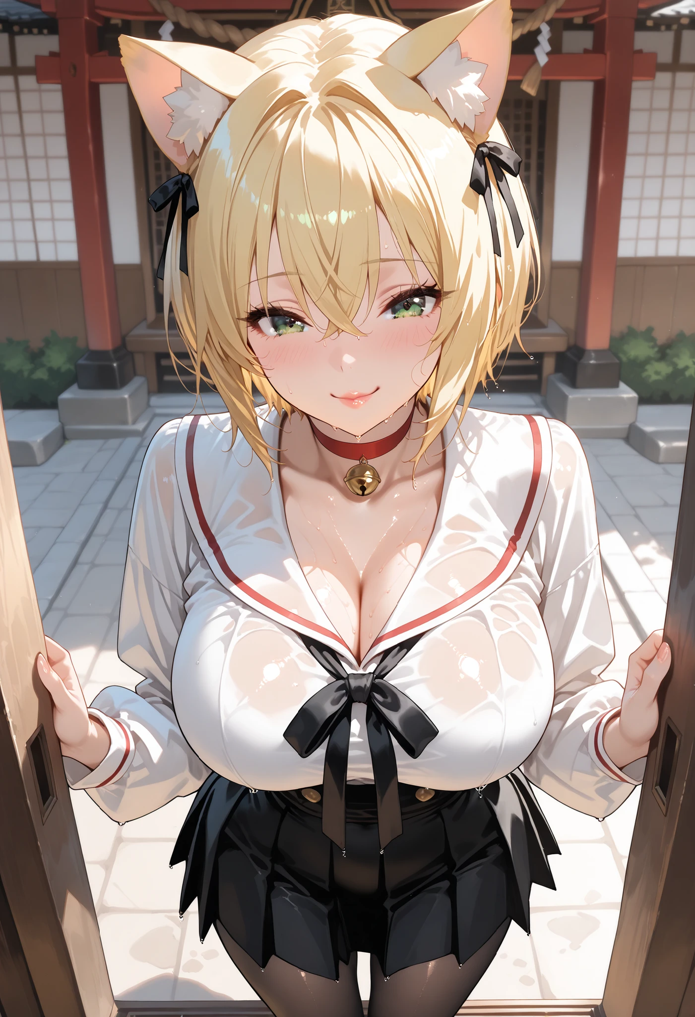 mastute piece,Best Quality,insanely detailed,8k cg,nsfw,
(shoot upper body:1.3),
(1girls:1.3),standing,looking at viewr,body in front,(arms behind back:1.4),(china maid:1.3),ホワイトプリム,(bare breasts),break,
blush,shy,(ecstasy face),(trembling:1.2),break,(light yellow hair:1.3),
break,
perfect breasts,perfect teats,(open mouth:0.9),(large breasts:1.2),
(bedroom),