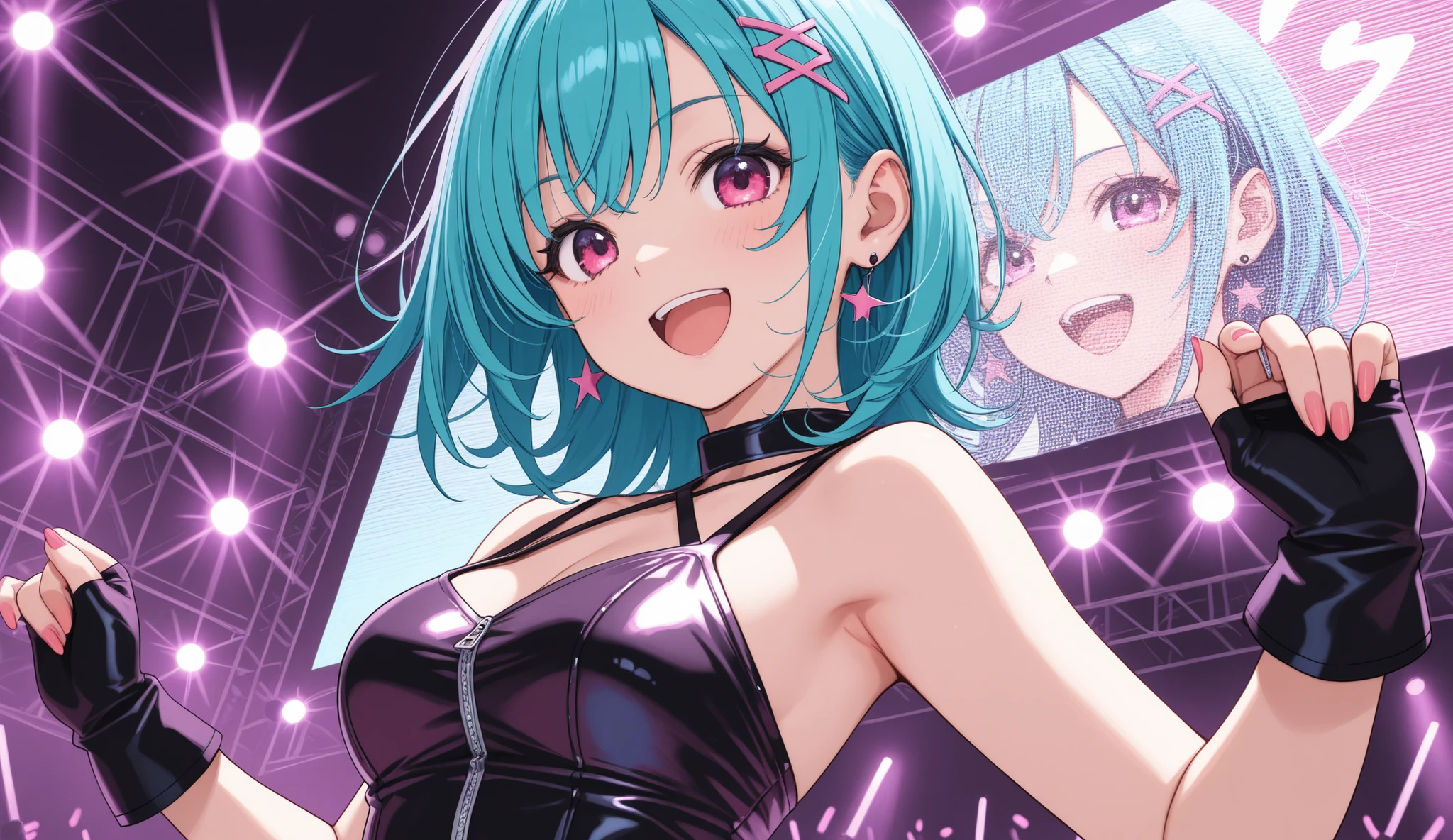 Rocker girl dresses like a rocker