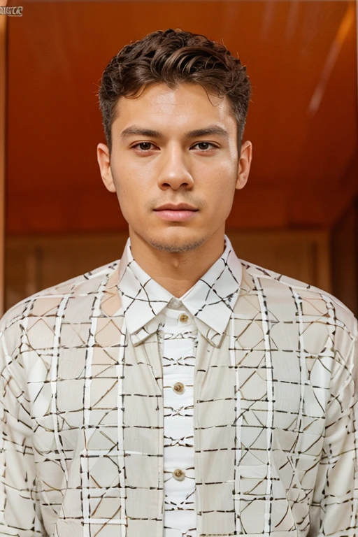 The image captures the essence of a charismatic 16-year-old Indian boy, radiating a handsome charm. His features reflect a blend of youthfulness and maturity, with expressive eyes that convey a sense of curiosity and confidence. Dressed in stylish attire, he exudes a contemporary yet culturally rooted appeal, showcasing the vibrant diversity of Indian youth. Perfect face, inner smiling,