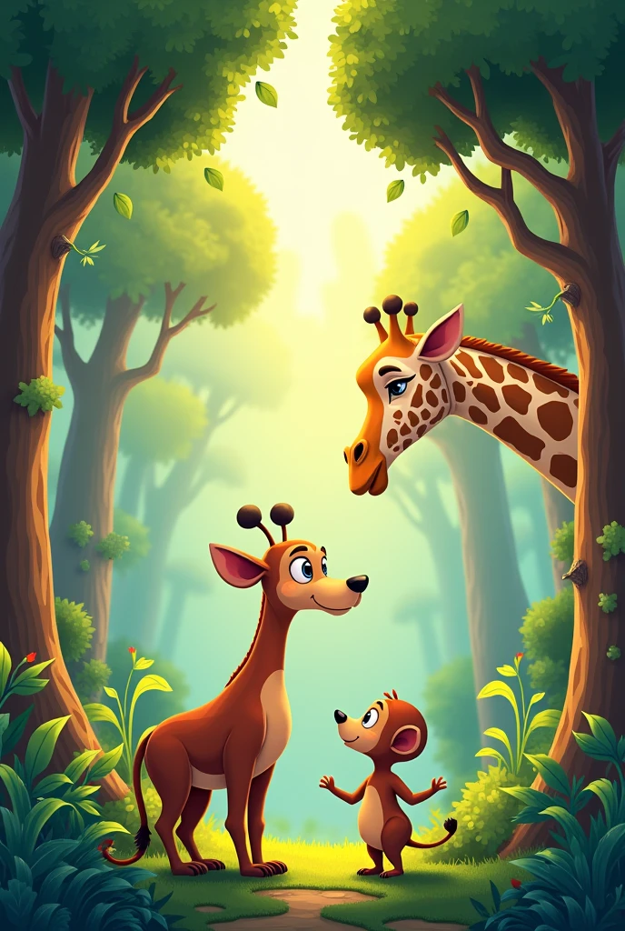 Here comes the giraffe, with his long, long neck,
Reaching for leaves, oh what a trek!
Spots on his fur, tall and proud,
Marching along in the animal crowd.
(Chorus)
Come join the fun, in the animal parade,
With the bear, the fox, and the hopping hare.
Stomp, clap, jump, and sway,
Let's all dance in the animal way!