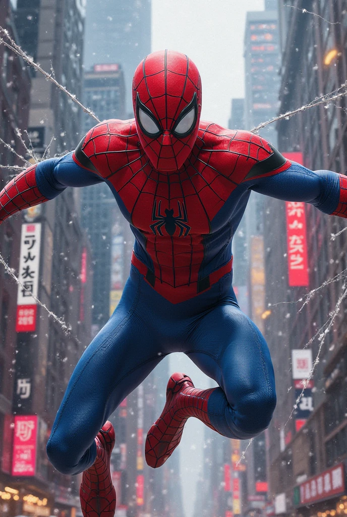 Créate an old woman dressed of Spider-Man. Fat and ugly --auto