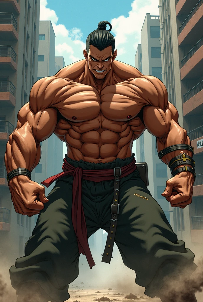 Male, one piece style, cyborgs arms, man face, sigma face