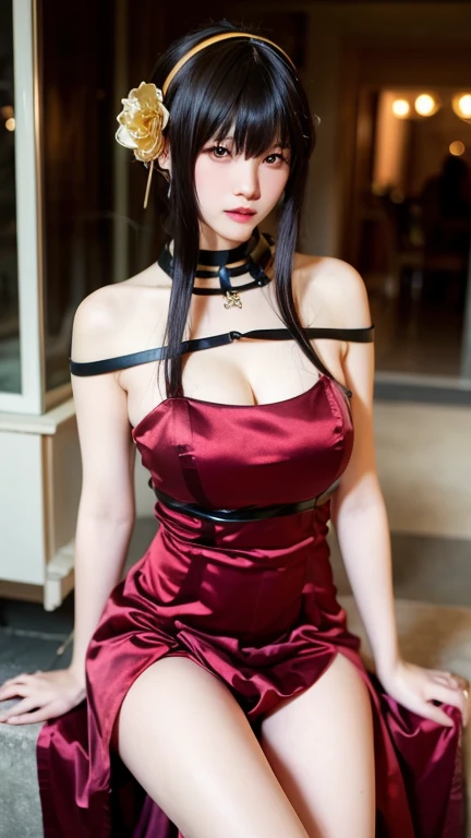 (masterpiece, best quality), Elegant female elf,Big eyes and long ears,Immerse yourself in a medieval fantasy world:1.0、 (Sitting at the bar and showing off her good figure:1.3), Long hair without bangs tied into a bun:1.1, night,(Exposing big breasts 1.0),(Looking at the camera sadly and innocently:1.0)
full-body shot:1.7
(Wear sexy fantasy world costumes,Clothing exposes breasts and legs:1.5)
(Wearing a magical witch costume)
Show two complete legs:1.1
(The clothes are very sexy,Show sexy waist:1.4)
brown hair:0.5
((Open your mouth and bite:1.5))((Frowning and wanting to moan:1.5)) (Close your eyes soon:1.7)
(Sit on a chair and open your legs:1.7) Show armpits:1.1 Slightly open your mouth:1.7 beautiful legs:1.2. Curve eyebrows downward:1.2
