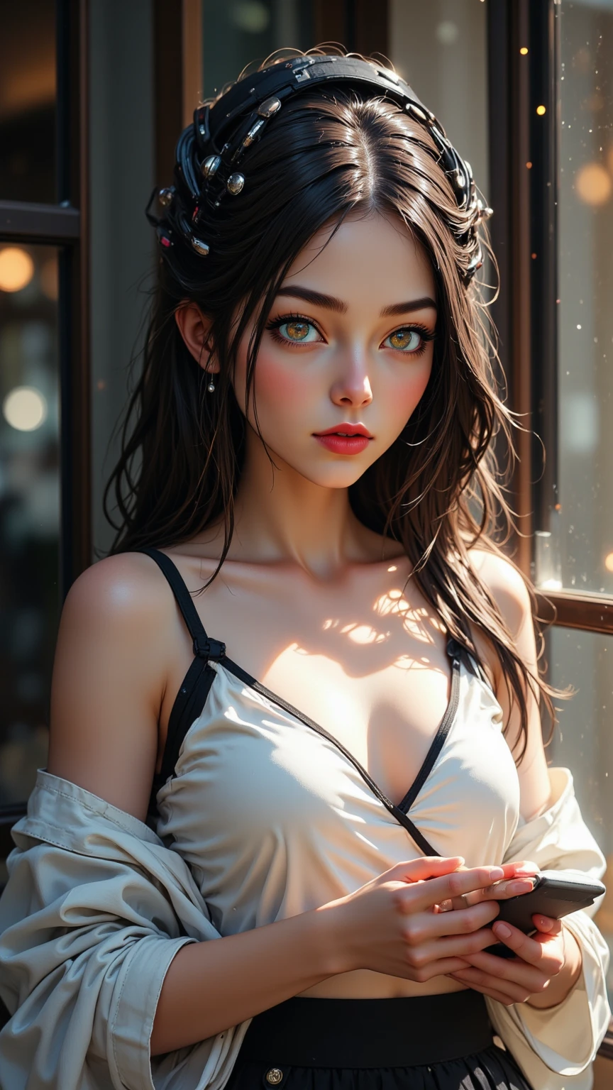 Beautuful Women,photorealestic,No clotheteriors,Delicate facial features