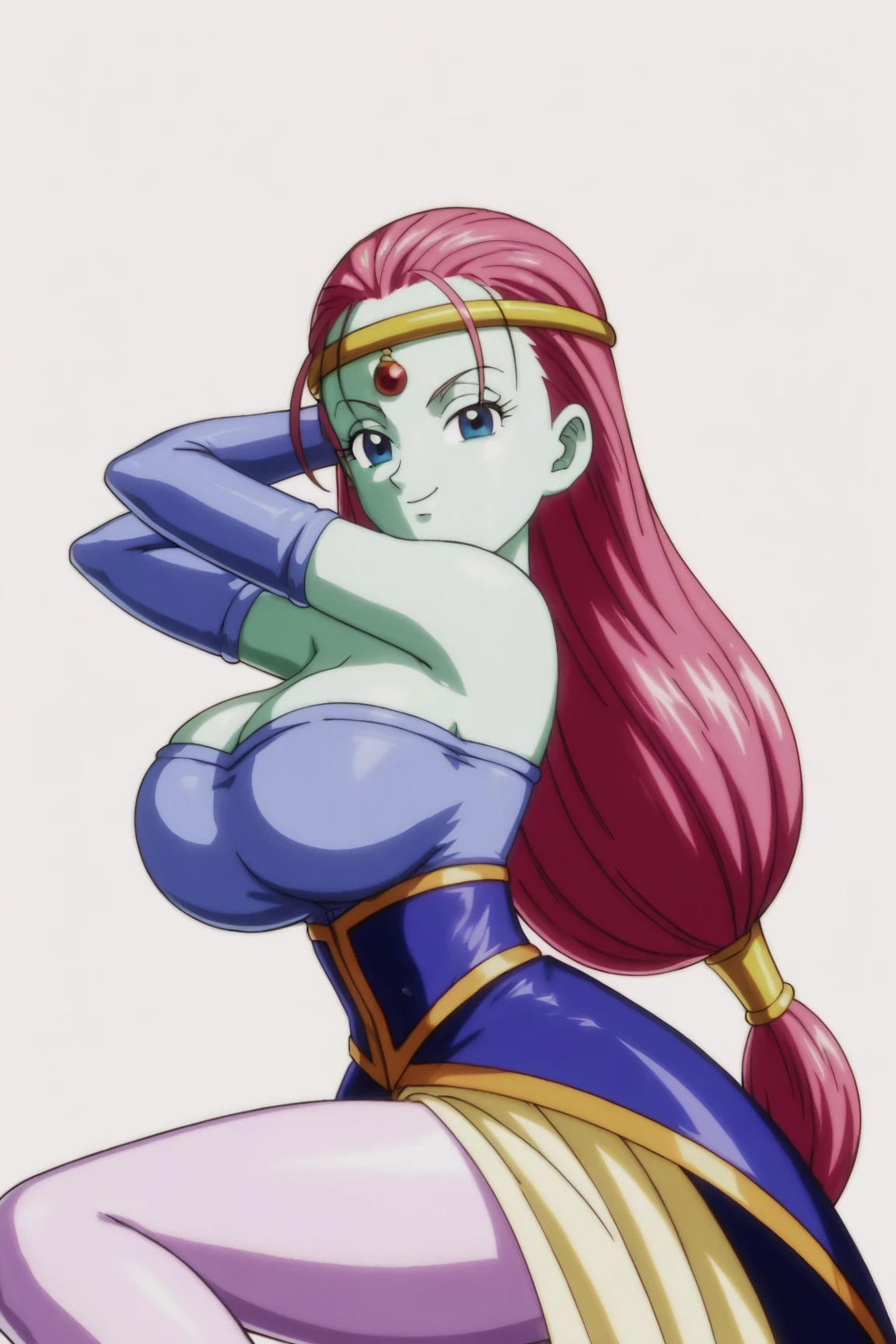 Teen titans, Starfire, anime, masterpiece, 1girl, ((bimbo))), smile face, green eyes, long red hair, , wide hips, thick thigh, big breast, huge ass, shiny skin, purple skirt, purple top, full body, /upscale (icone de um jogo), (icone de peitoral : 1.5), um peitoral , peitoral marrom, chest plate, peitoral pesada marrom, peitoral grosso, peitoral de Armadura intrincada, peitoral de armadura de fantasia pesada, peitoral detalhado, armadura ornamentada, peitoral de Armadura Paladina, peitoral dearmadura de batalha, intrincada peitoral, short pants