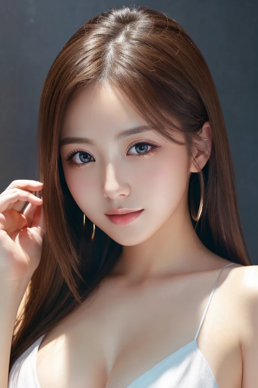 Medium close-up, rift, Jori, Joe lily, lily, ((Highest quality, 8ก, table top :1.3)), 1 woman, Beautiful woman emphasizes her slender tummy :1.3, (dark brown hair, ponytail, big breasts :1.2), wet body:1.2, pond, Highly detailed face, good eyes, Double eyelids、Take a full body photo:1.3 (random background,In casinos,VIP casino room, Modern Casino Console, Modern Slot Machines )