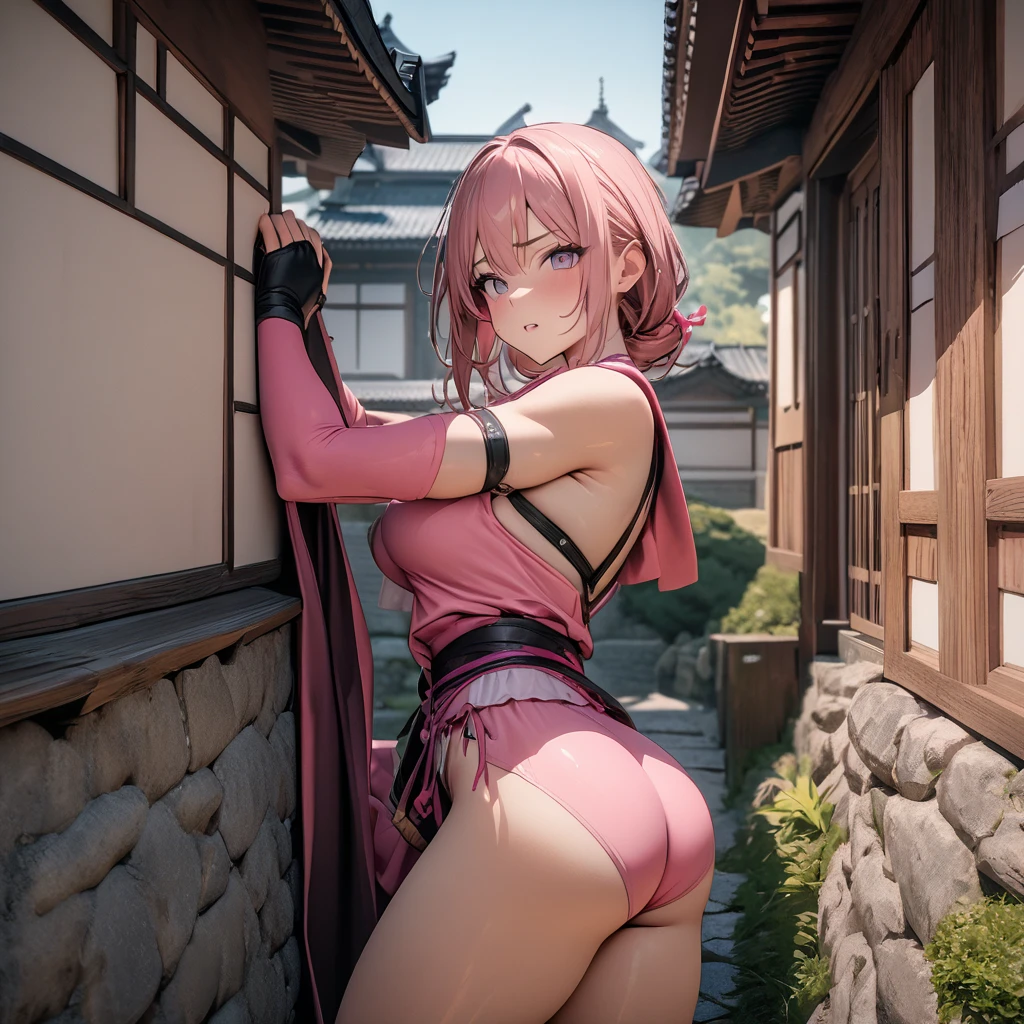 ((masutepiece: 1.4, Best Quality))++, (ultra-detailliert)+, (Best Quality, ultra-detailliert, vivd colour, Colorful, Dynamic Angle, High contrast: 1.2), Upper body, Whole body , (1 girl: 1.3), ((show off pussy : 1.7)) pussy juice , small tits ,brake, ([Purple hair:: 10] and yellow hair: 0.5 and blue hair :0.5), multicolored hair, Gradient Hair, Glamorous hairpins, (thighs thighs thighs thighs), (Bare shoulders), (Hakama:Naked:1.0), shrine maiden, (Wet clothes, Wet clothes, Sweat)