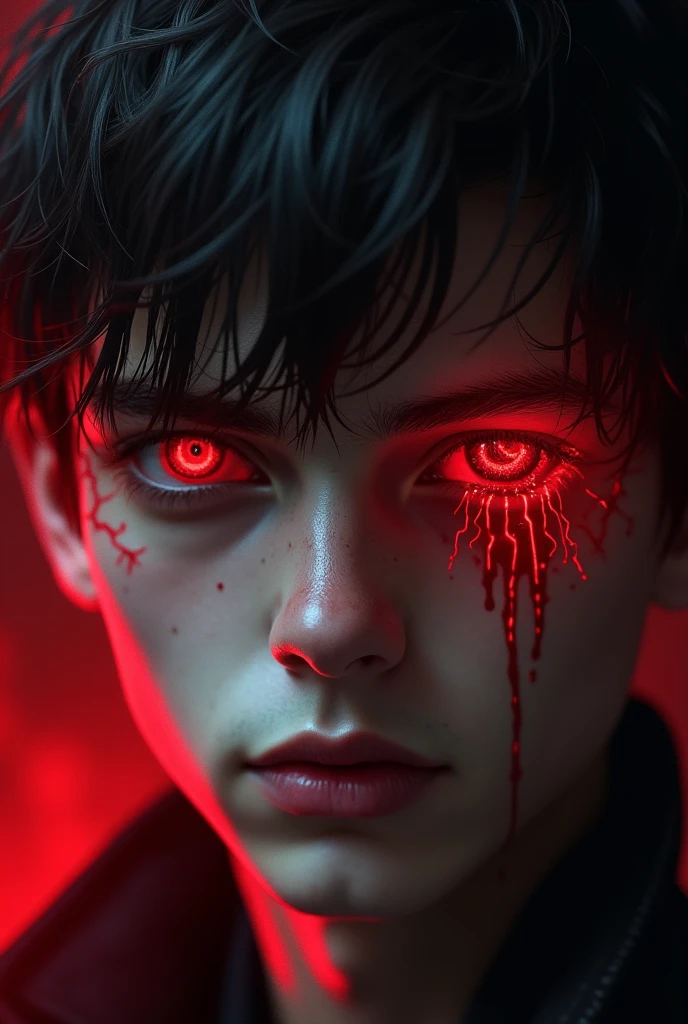 As soon as the Devil’s Eye took over, Roger’s eye color changed to red.