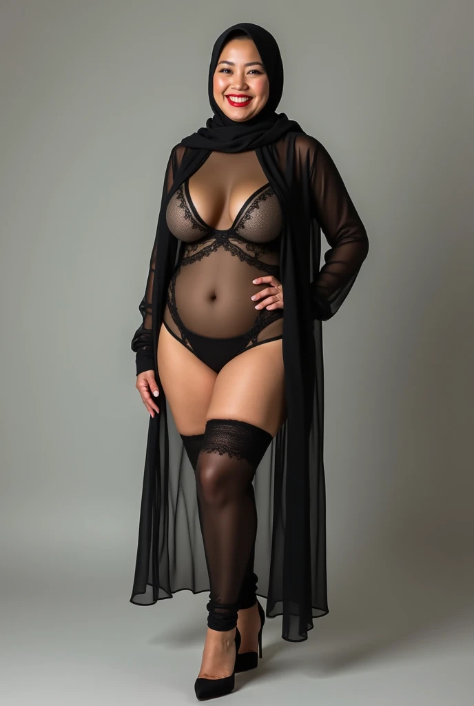 plus size sheer lace vestir with thong, in a black chiffon layered vestir, full-length view, gorgeous aristocrat vestir, plus size, aristocrat vestir, Close-up de corpo inteiro, black vestir, thin black vestir, vestido longo de luxo, plus size, deep black vestir, vestir. detalhes extremamente altos, black reflect vestir, mulher plus size, vista completa - comprimento