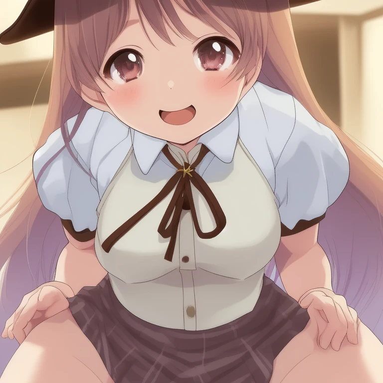 , Petite little small junior body, tiny, Small breasts, Small breasts, Small breasts, Yui Nagomi, brown hair, long hair, two side up, hair between eyes, purple eyes, pink hair ribbon, , brown jacket, brown skirt, pink bowtie, open vagina, open vagina, open vagina, Embarrassed, topless, topless, topless, Nipples are visible, Nipples are visible, Nipples are visible, Large nipples, garden,  little small junior body, tiny, Small breasts, Small breasts, Small breasts, Sit and spread your legs, open vagina, open vagina, open vagina, high quality, high detail, beautiful, 8K, Detailed face, Detailed nipples,