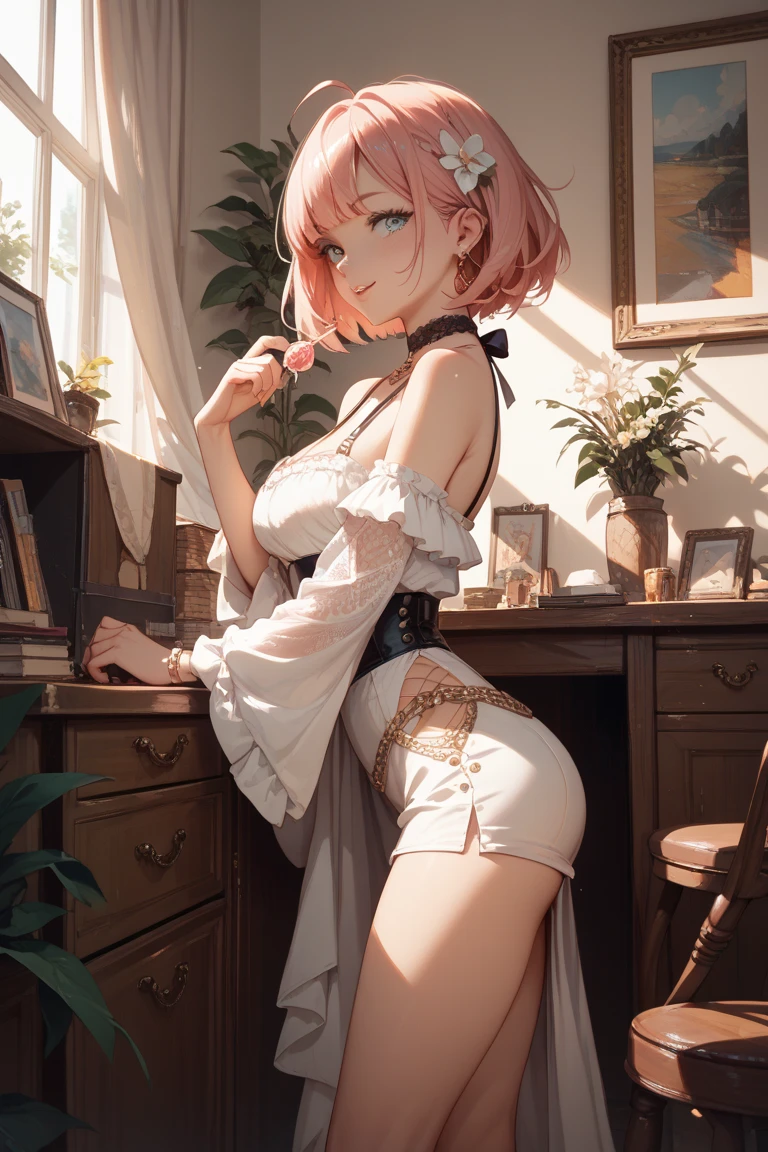White one-piece stockings