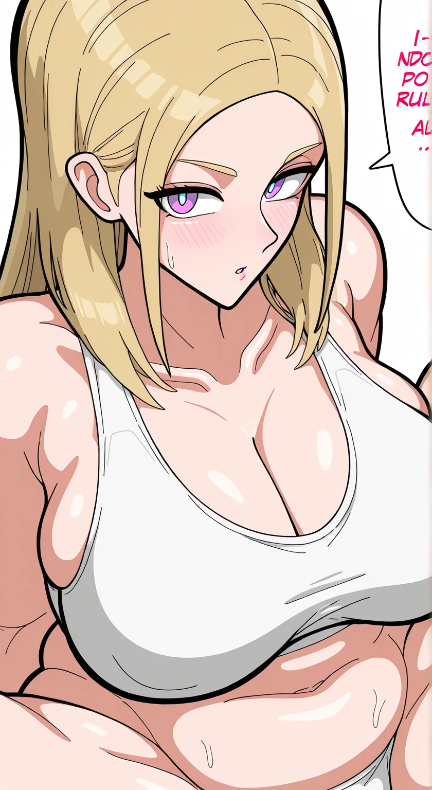 masterpiece, best quality, looking at viewer, upper body, portrait, looking at viewer, seductive smile, put your hands behind your head, armpits, armpits visible, sweaty armpits, tsunade, very large breasts, long blonde hair,