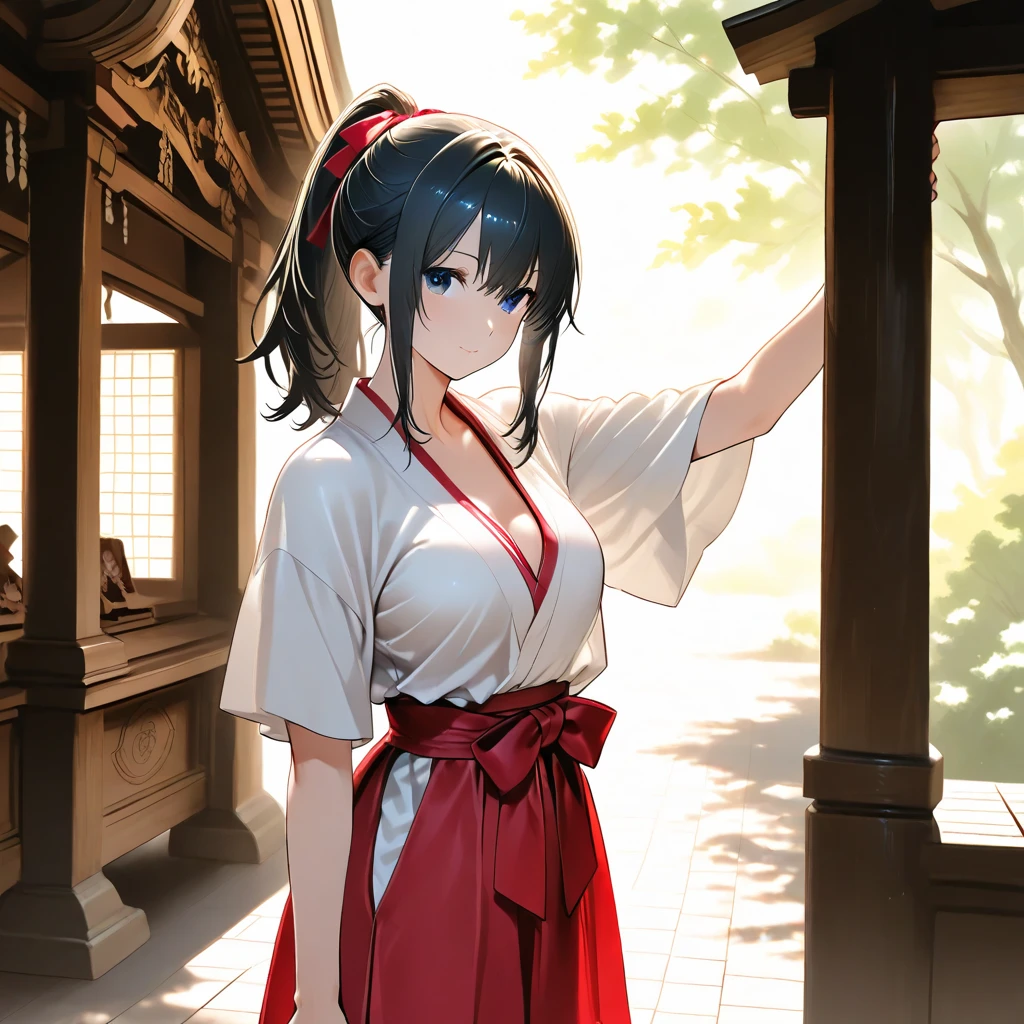 1girl, <lora:Sagging breasts:0.8> (sagging breasts, narrow waist, wide hips, thick thighs), sitting,
<lora:kimono:0.8> white short yukata, furisode, bath yukata, uchikake,
BREAK <lora:veranda_v0.1:0.8> veranda, sunset, sun streak,