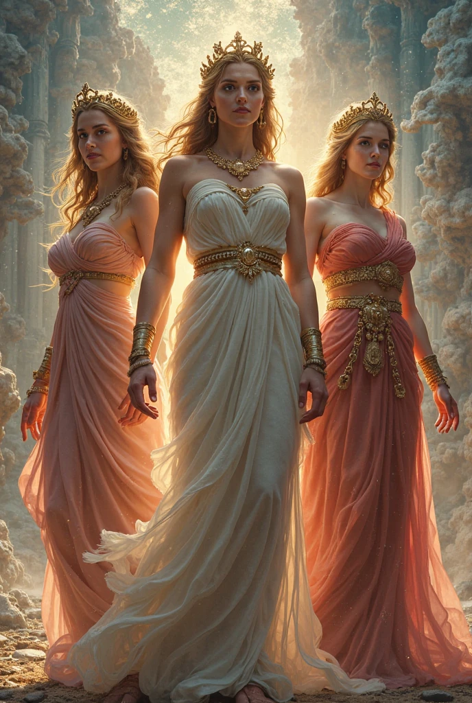 Some of the best known goddesses are Hera, Athena and Aphrodite
