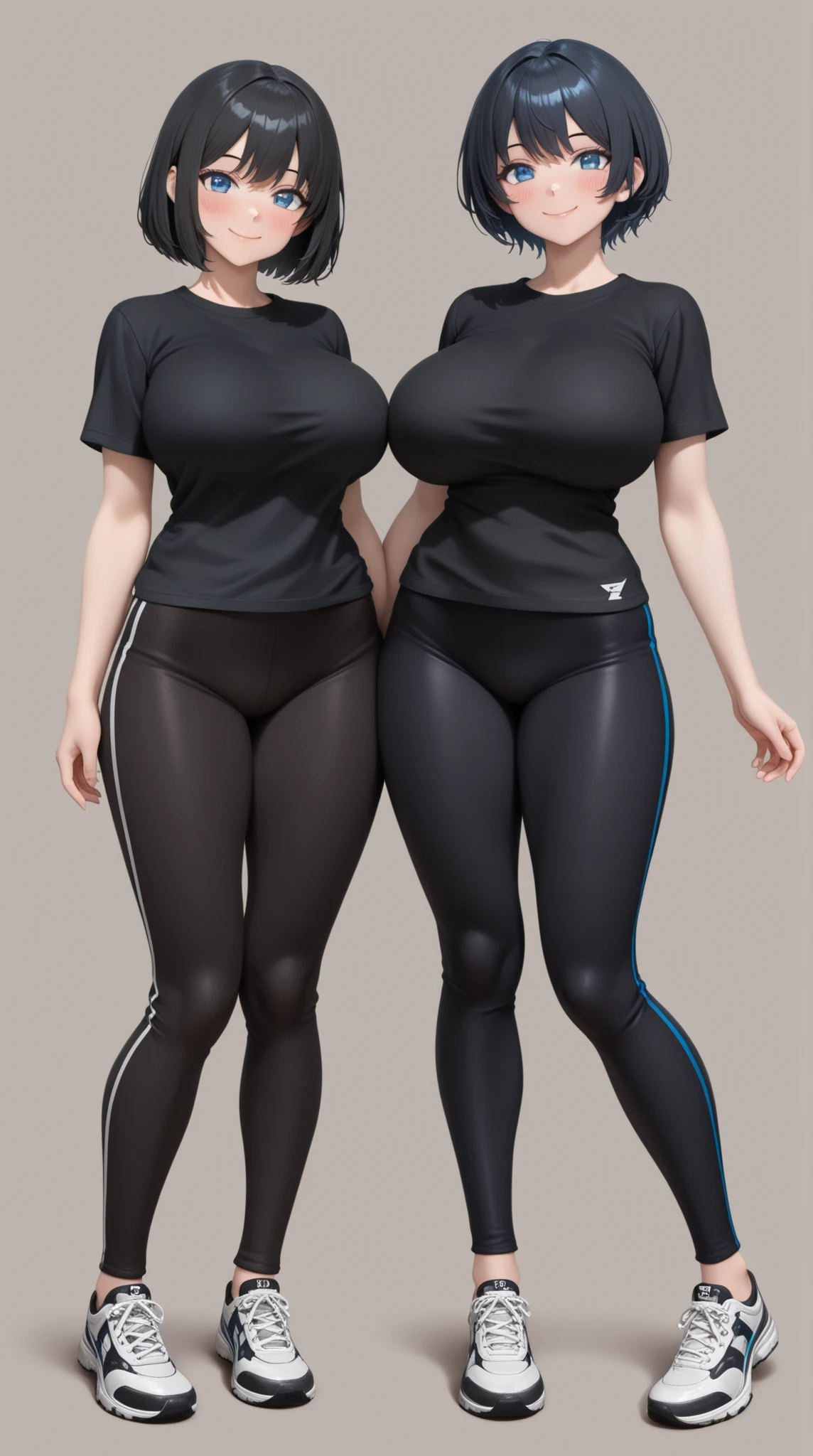 invisible, headless, faceless, masterpiece, best quality, large breasts, pink sports bra, gray leggings, running, park, accurate body, 1girl, side view, jiggle physics, full body view