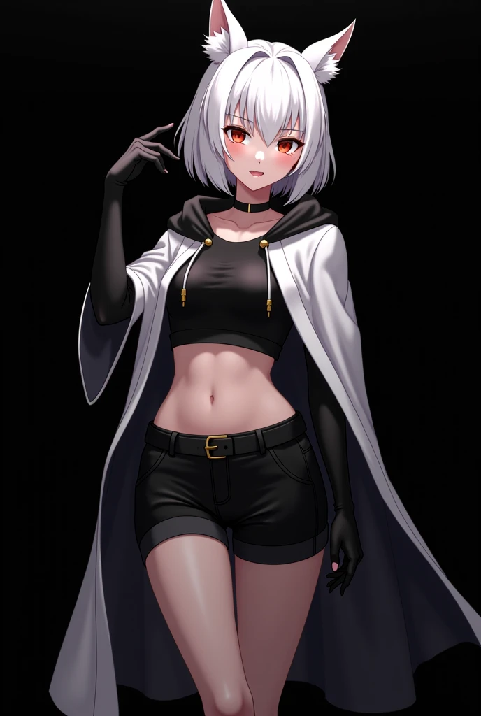 (((masterpiece))), 4k res, highly detailed, (((extremely detailed eyes))), detailed background, cinematic lighting, high quality, best quality, 4k, super detailed,focus sharp,RTX, 8K, beautiful face, 1girl,  white hair, short hair, (orange eyes), tail, hood,  bikini, jacket,
<lora:add_detail:1.2> ,  <lora:strengthBRS-08:0.8>