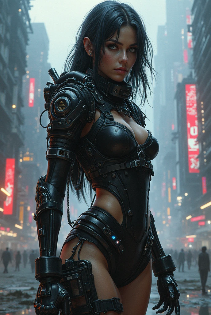 ((Best Quality)), ((Masterpiece)), (Details: 1.4), 3D, A Cyberpunk female figure wounded on the battlefield, HDR (High Dynamic Range), Battle Damage, Bloodstained Wounds on Face, Dirty Face, Face Covered with Wounds, Clothes Damaged, Cheongsam, Fierce Expression, Fierce, Big Red Lips, Green Eyes, Bleeding, Mechanical Gloves, Ray Tracing, NVIDIA RTX, Super-Resolution, Unreal 5, Subsurface Scatter, PBR Texture, Post-processing, Anisotropic Filtering, Depth of Field, Maximum Sharpness and Clarity, Multi-layer Texture, Albedo and Highlight Mapping, Surface Shading, Accurate Simulation of Light-Material Interactions, Perfect Proportions, Octane Render, Bicolor Light, Large Aperture, Low ISO, White Balance, Rule of Thirds, 8K RAW,