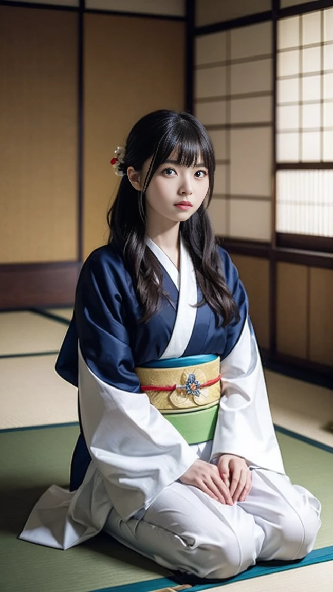 A young Japanese female fortune teller giving a reading