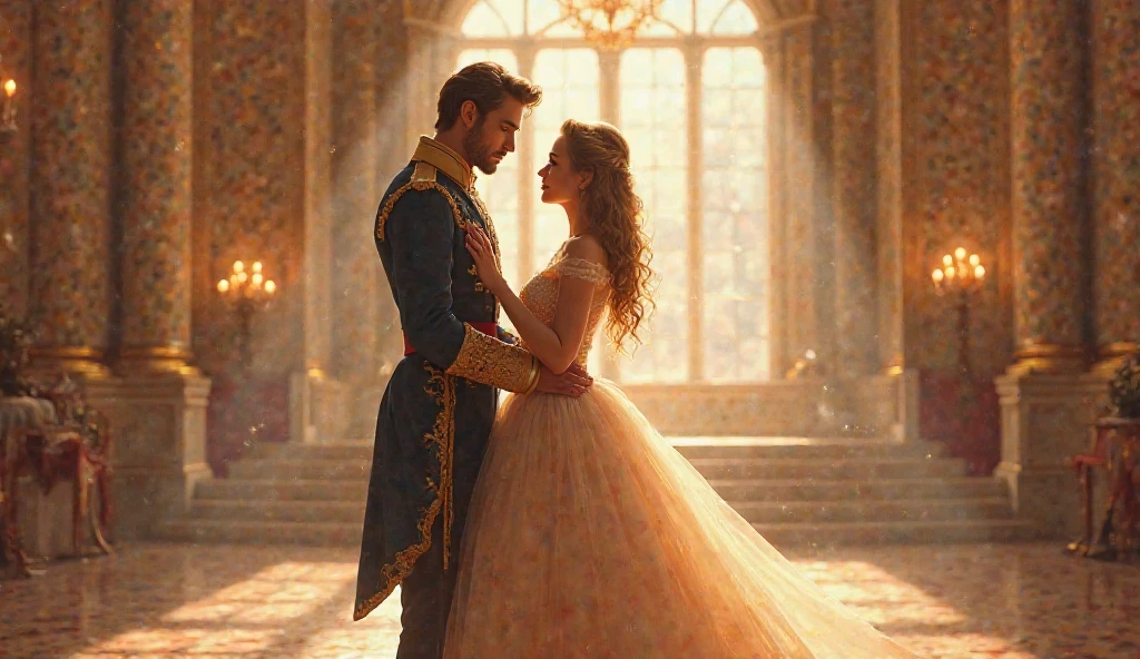 Beautiful young princess Isabella talking to John