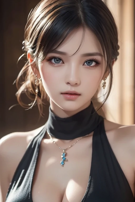 Urban beautiful girl college student, masterpiece, light makeup, Red lips, Silver Hair, Disheveled long hair, Street background, beautiful, elegant. Extremely fine detail, Master Works, Authentic texture, Realism in film lighting, Perfect job, 16k, hd, exquisite features,blue eyes、Japanese Idols、Beautiful face、Cute Smile、brown hair、beautiful hair、ponytail、glamorous、 Big Breasts、Erect nipples、Greasy muscles、Shiny skin、Sunburned skin、Glowing dark skin、Wearing a bra top and thong, Bright big eyes, Smooth skin, Earrings, necklace, tattoo