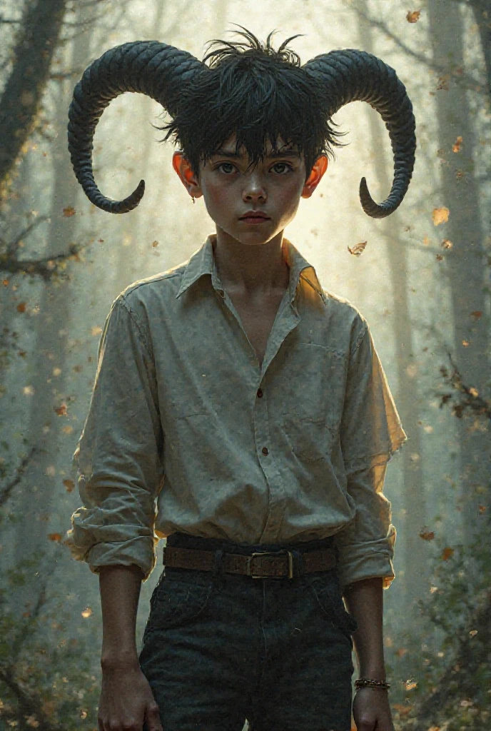 Solo, 1boy, Toddler Dwarf, Devil horn, Toddler , Full body, Big eyes, Standing, Naked, Kneeling, Knees on ground, Long tense penis, Hooved legs, Cum in pussy, Side view, Hot spring pool