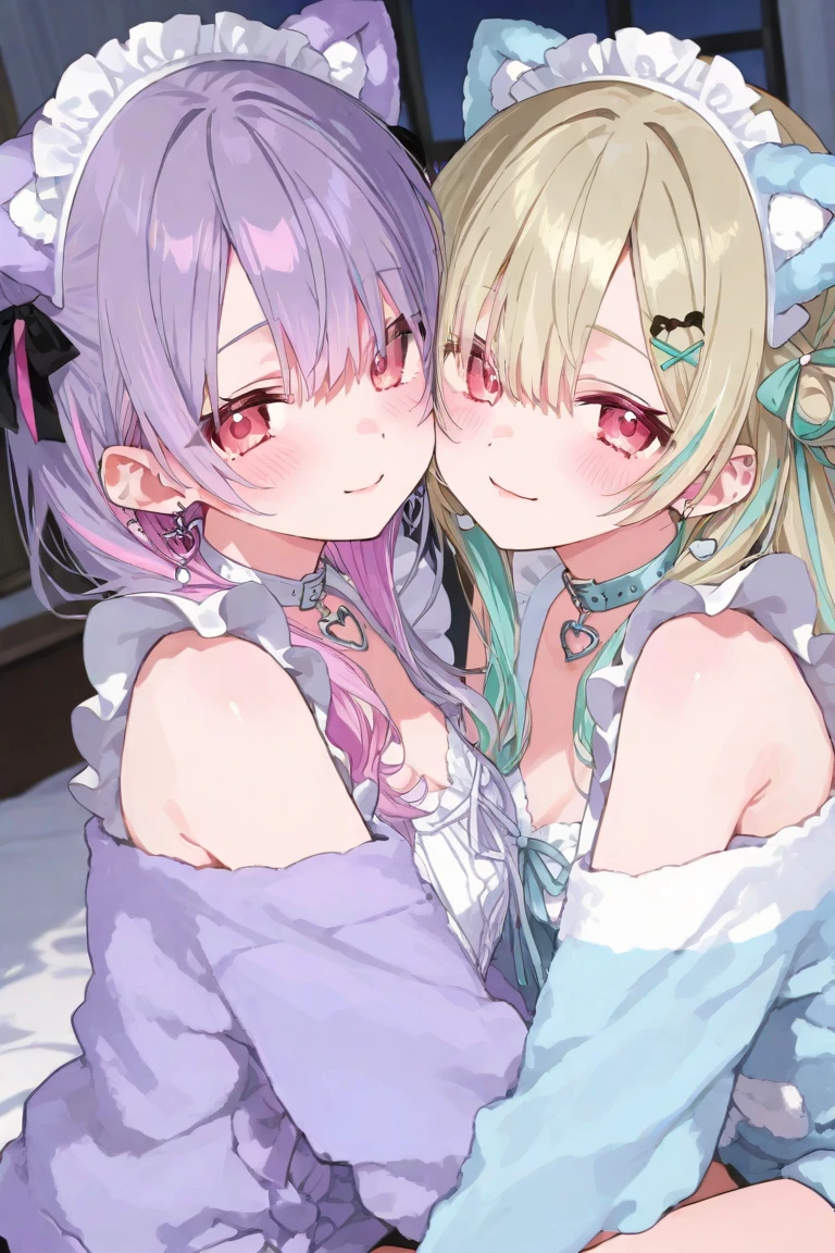 highest quality,masterpiece,Two Girls,lily,nsfw,whole body,(blush 1:2), (Pussy juice:1.2)