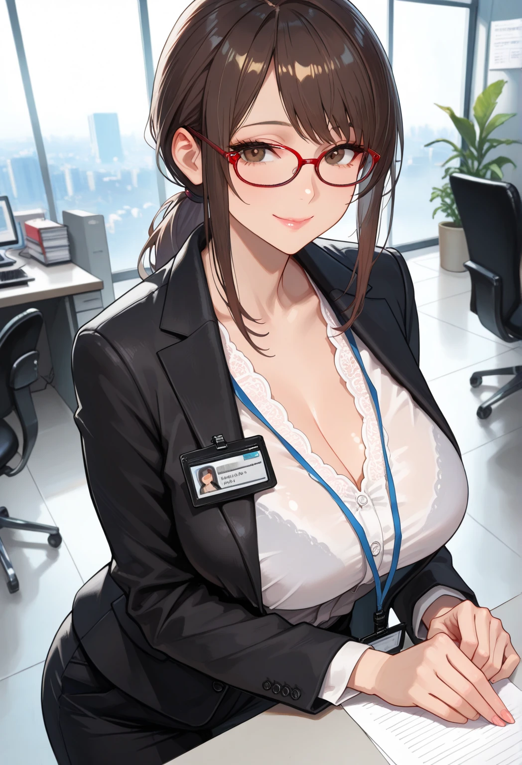seductive office lady