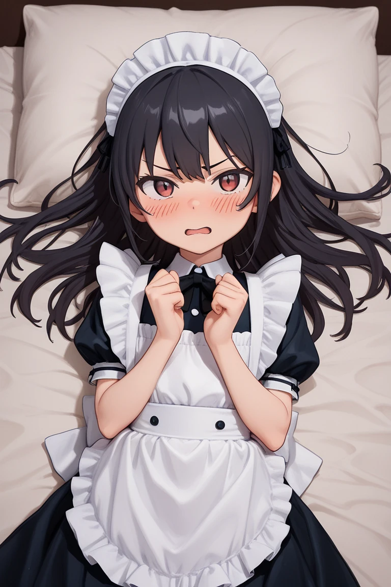 NSFW,Rikajo、Long Hair、Blonde Hair、Green Eyes、Small breasts、tooth,(Maid clothes:1.5),Love Hotel,(Perfect hands),(Perfect Anatomy),(masterpiece),(highest quality),Embarrassed,blush,(Ecstasy face:1.5),One man,(Having sex:1.5)