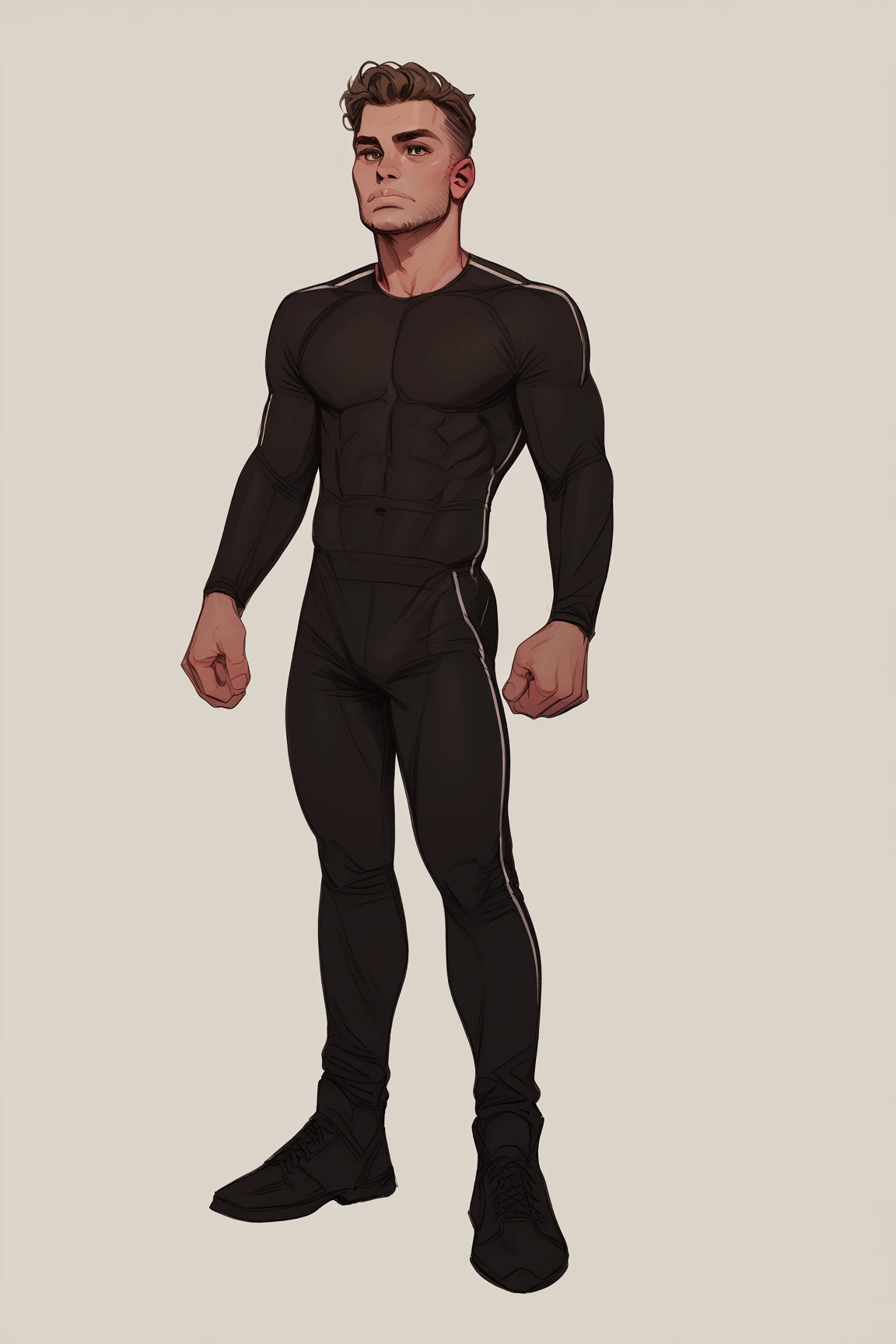 Man,drawing, muscular underwear