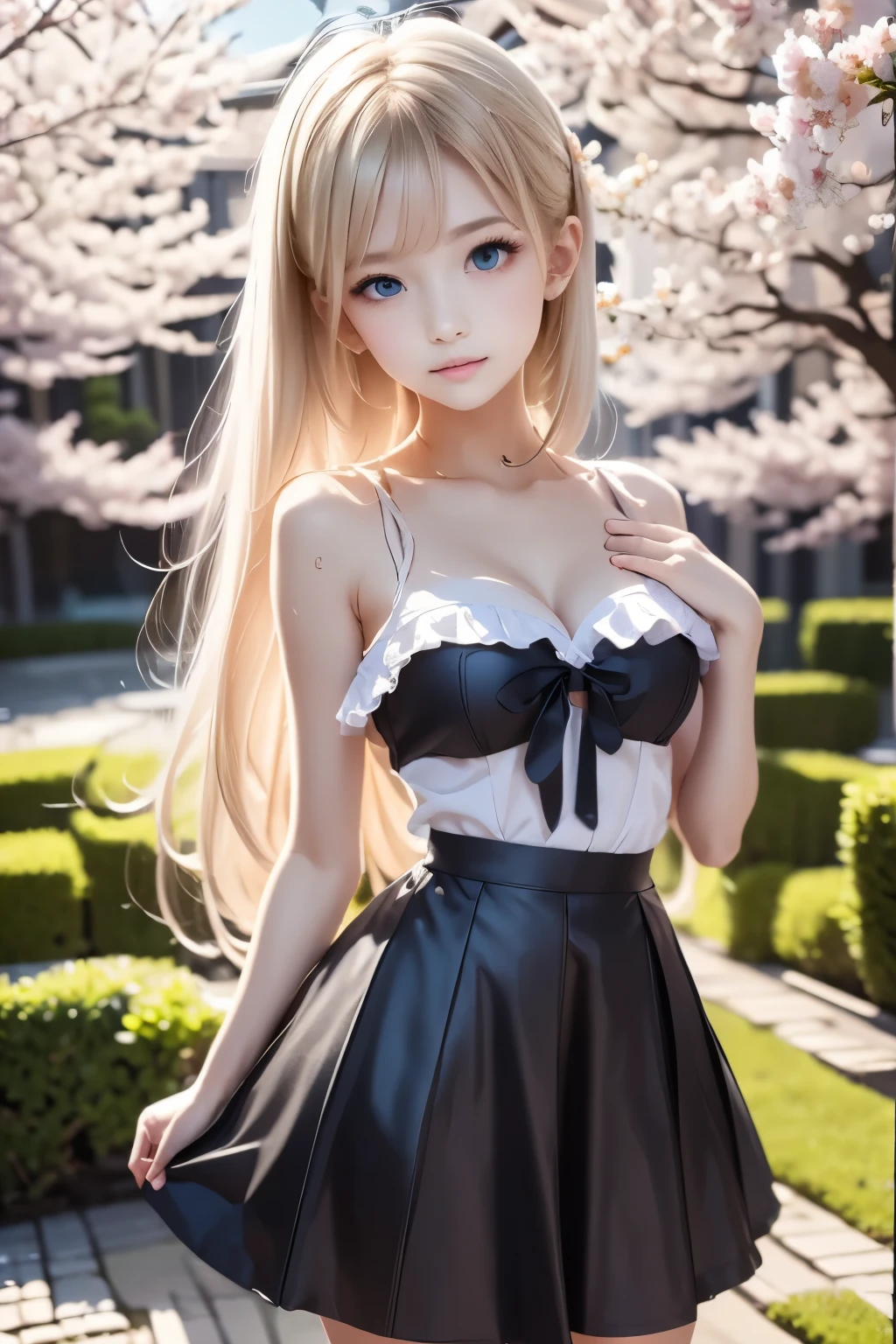 blonde girl,closeup face, 1girl, :3, animal ear fluff, animal ears, blue eyes, blush, book, breasts, cat ears, cat girl, cat tail, chibi, closed mouth, dress, grey hair, hair between eyes, holding, holding book, long hair, long sleeves, looking at viewer, medium breasts, pantyhose, short dress, sitting, smile, solo, tail
