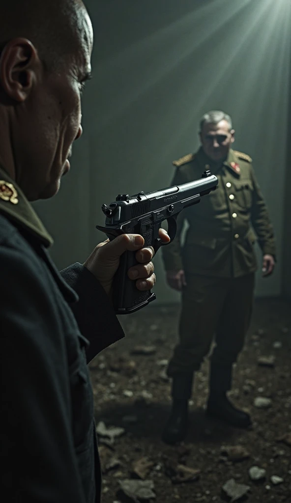 Austrian soldiers In the chaos spilled their rum, show the spilled rum in the background, epic, realistic, 8k