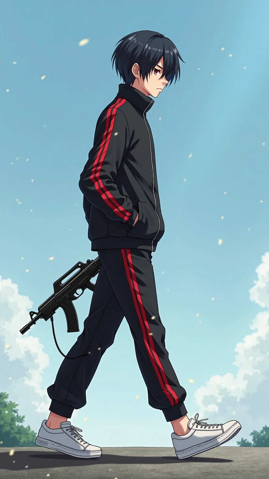 person in a boxer holding a knife, muscular thighs, white thighs , photorealistic perfect body, detailed image, chest legs, boxer, muscular legs,, photorealistic full body, kakashi from naruto, looking at viewer, white body