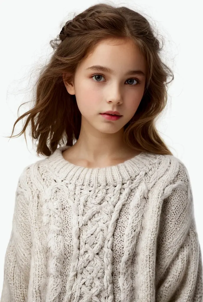 1girl,sweater,white background,